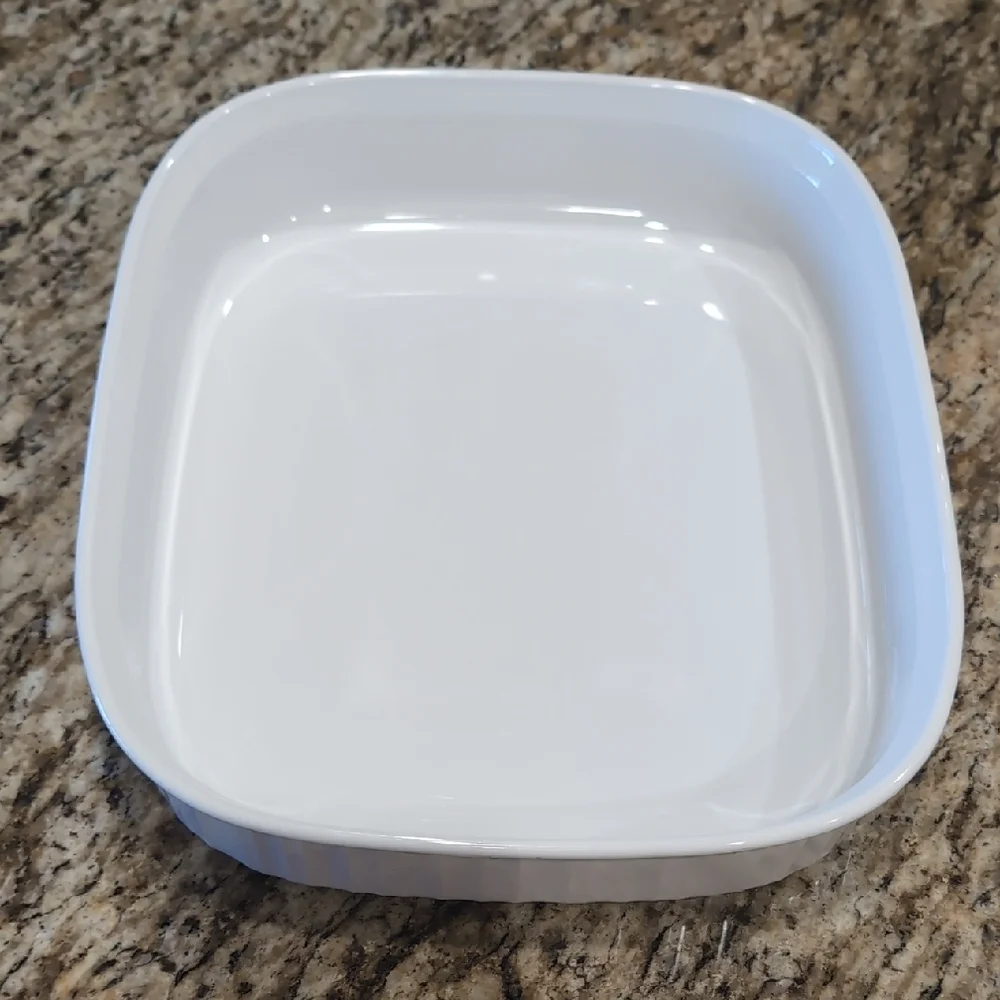 Corning Ware French White F21-B 4.5 Liter 11 X 14 Open Roaster Lasagna Casserole